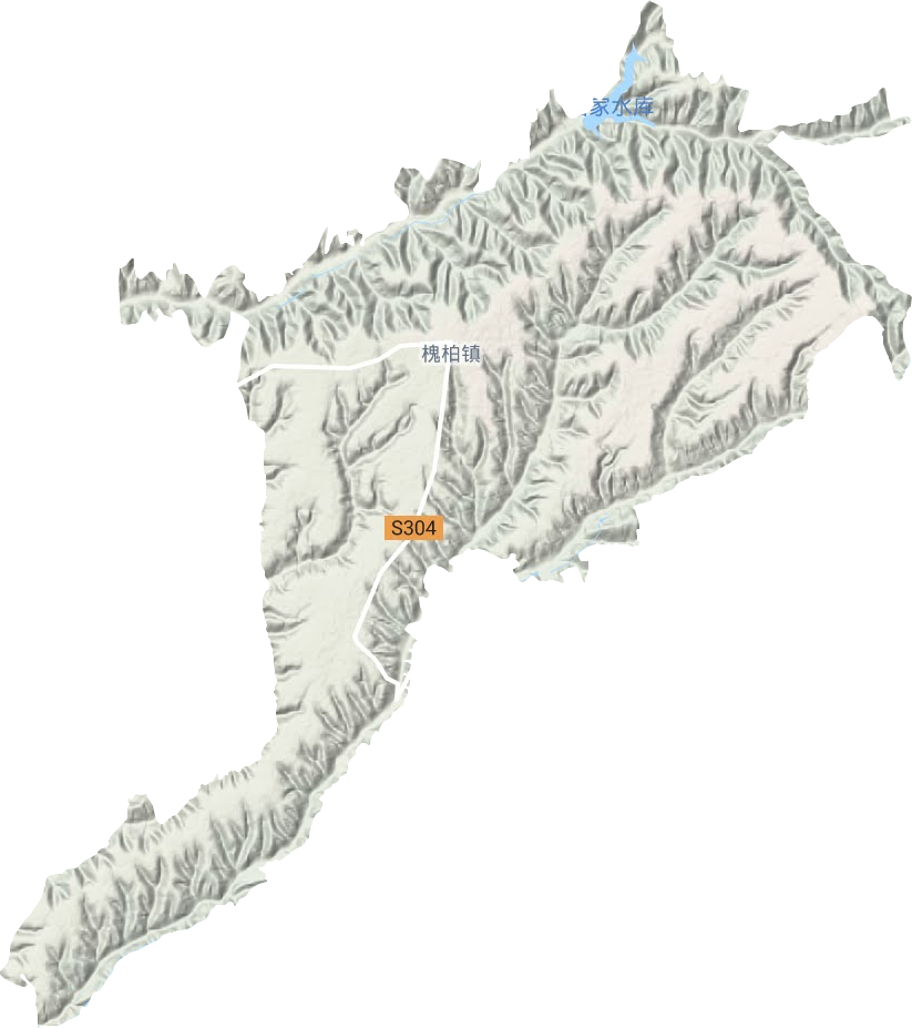 槐柏镇地形地图