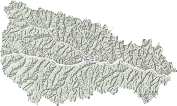 英旺乡地形地图