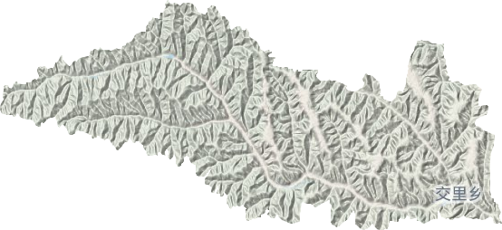 交里乡地形地图