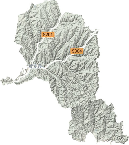 石堡镇地形地图