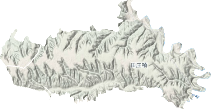 田庄镇地形地图