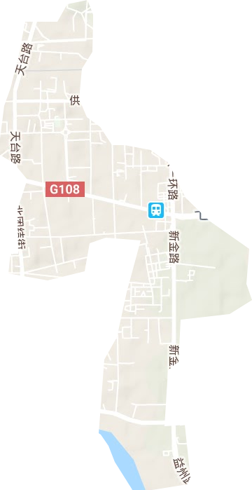 东关街道地形地图