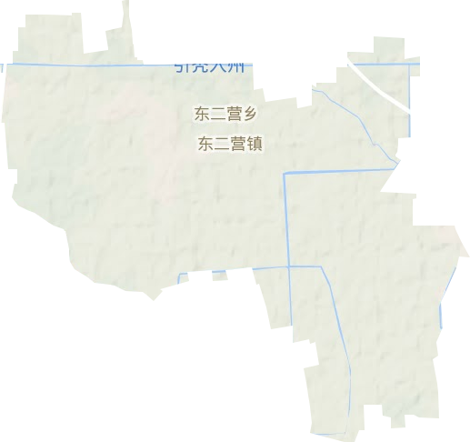 东二营镇地形地图