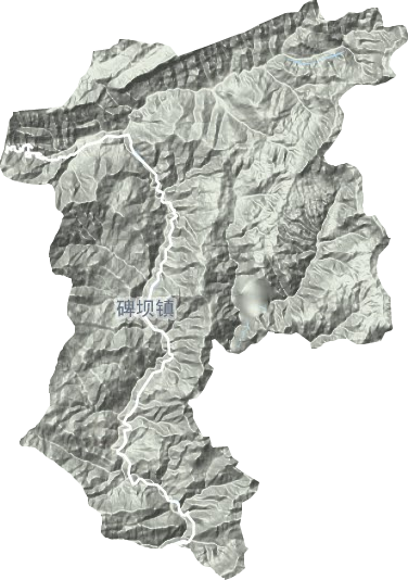 碑坝镇地形地图