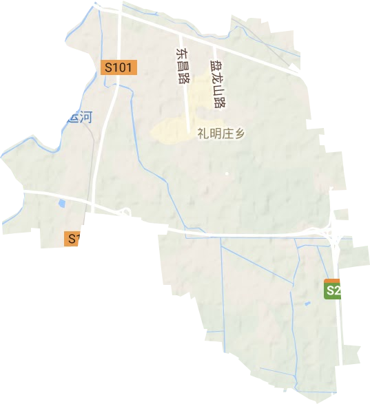 礼明庄镇地形地图