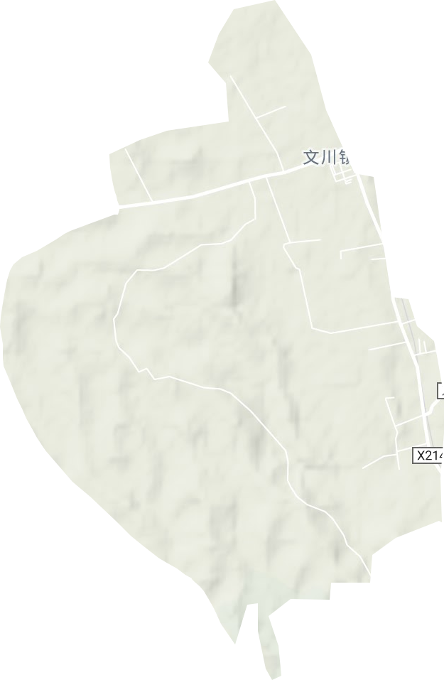 文川镇地形地图