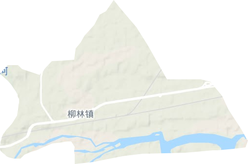 柳林镇地形地图