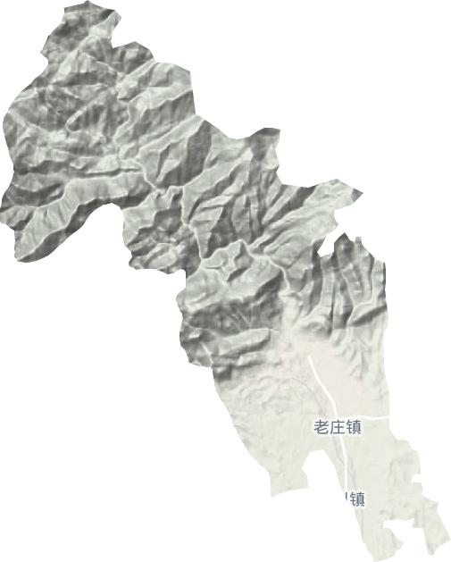 老庄镇地形地图