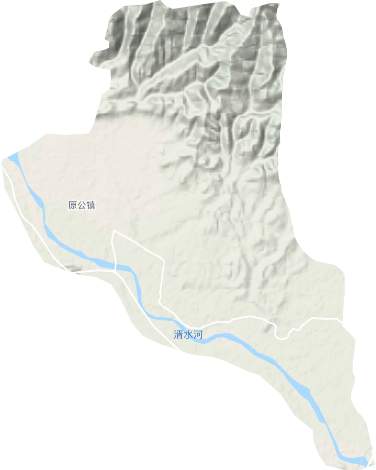 原公镇地形地图