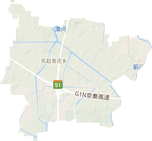 东赵各庄镇地形地图