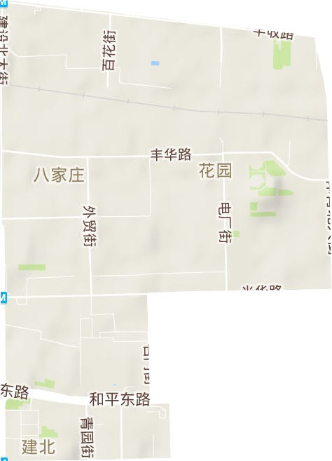建北街道地形地图