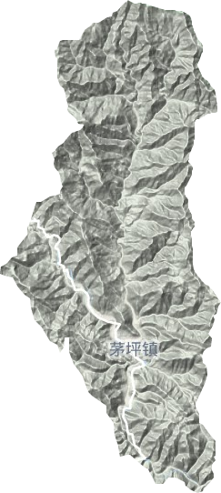 茅坪镇地形地图