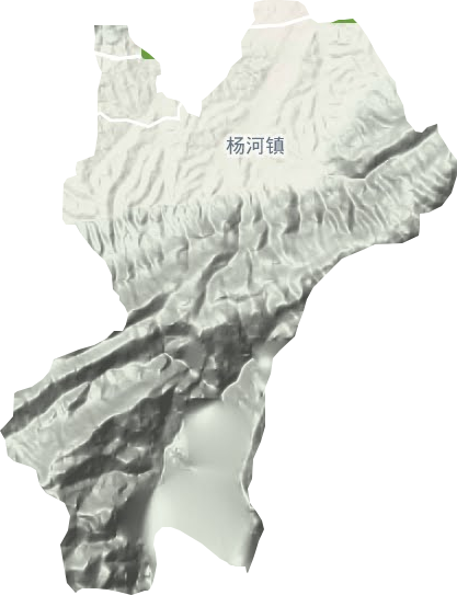 杨河镇地形地图