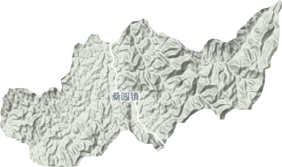 桑园镇地形地图