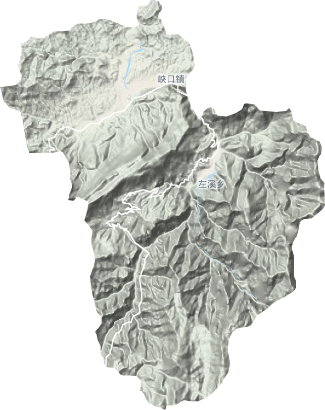 峡口镇地形地图
