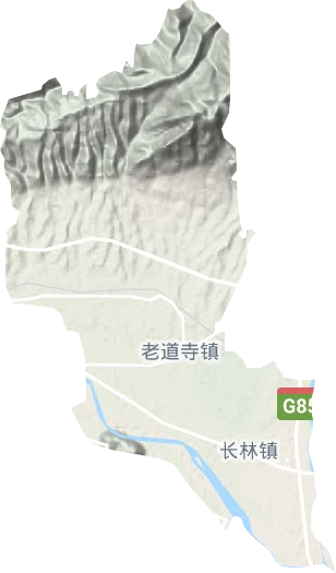 老道寺镇地形地图