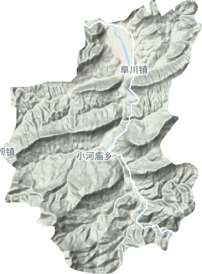 阜川镇地形地图