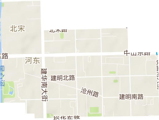 河东街道地形地图