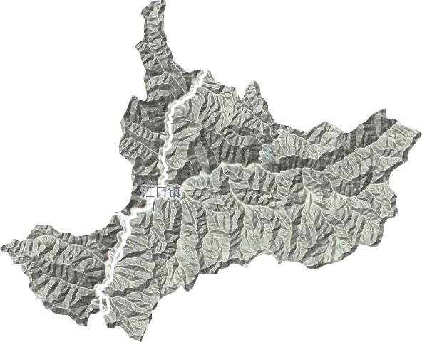 江口镇地形地图