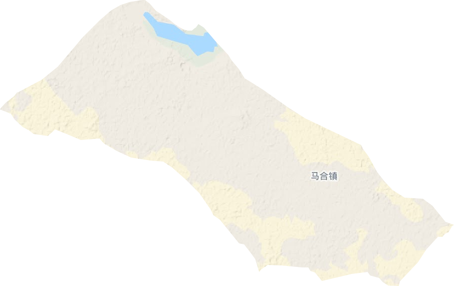 马合镇地形地图