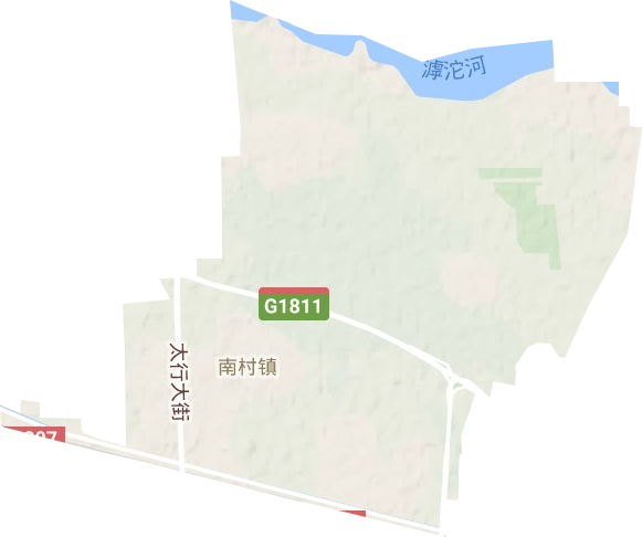 南村镇地形地图