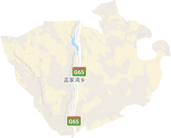 孟家湾乡地形地图
