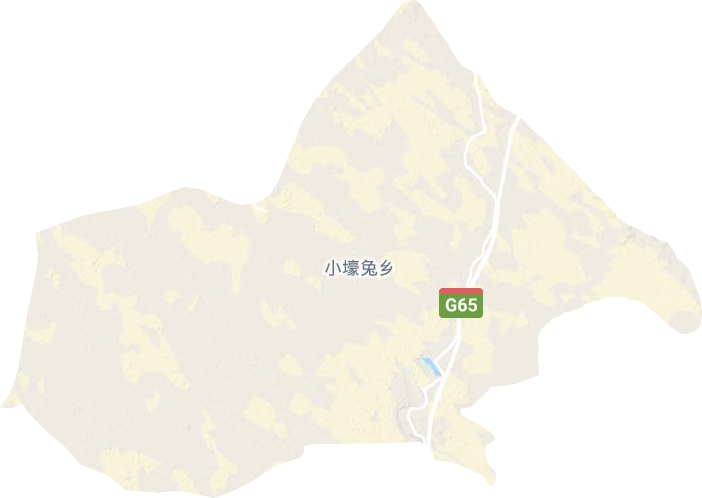 小壕兔乡地形地图