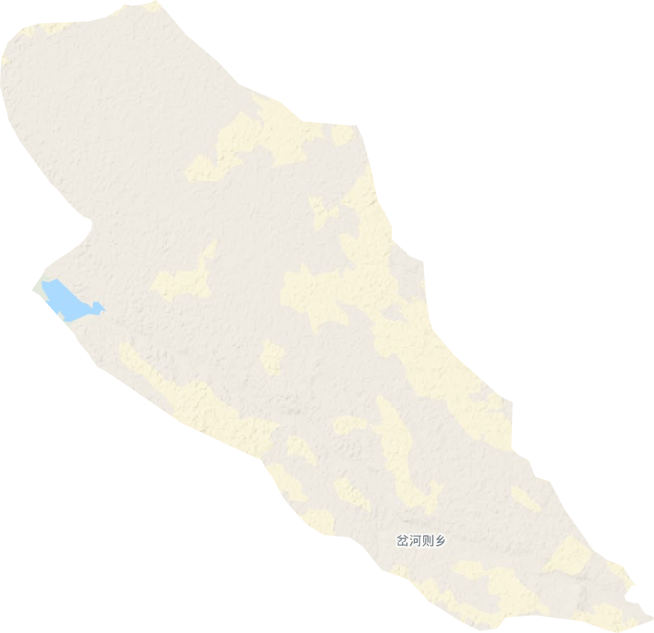 岔河则乡地形地图