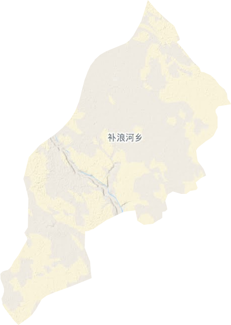 补浪河乡地形地图