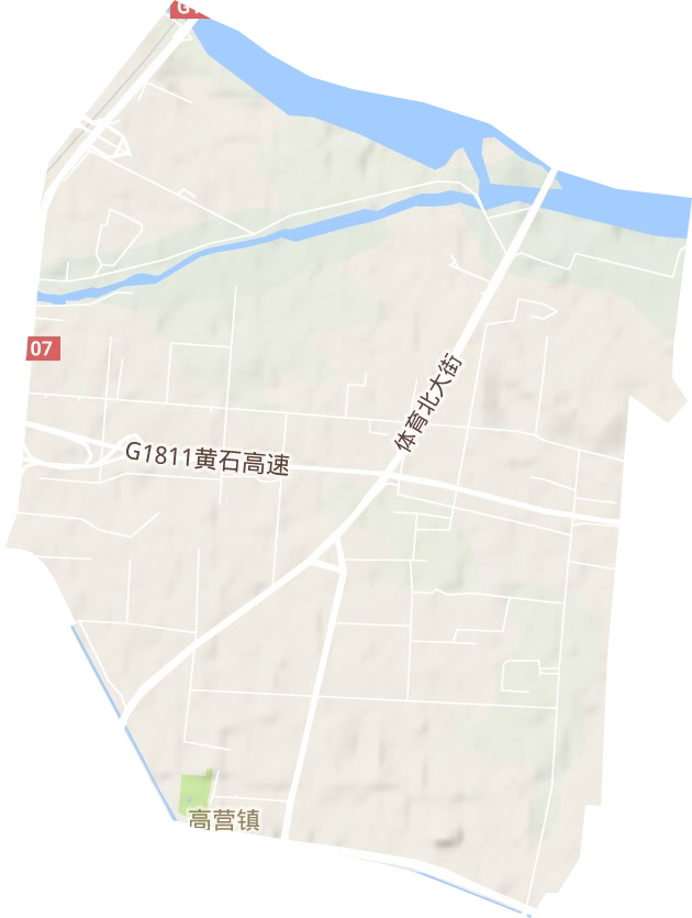 高营镇地形地图