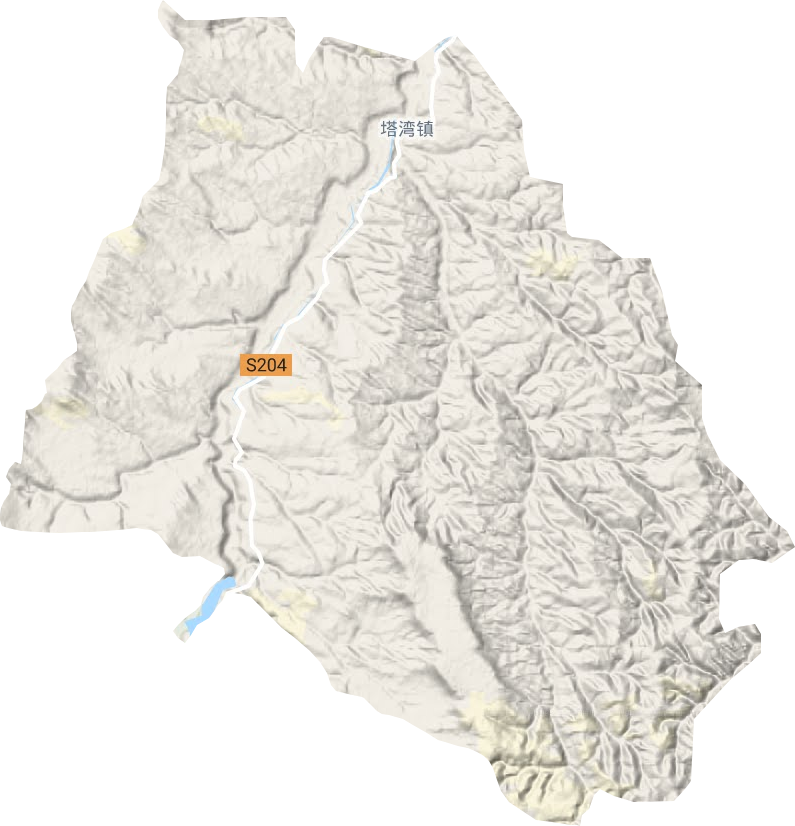 塔湾镇地形地图
