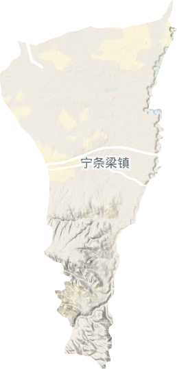 宁条梁镇地形地图