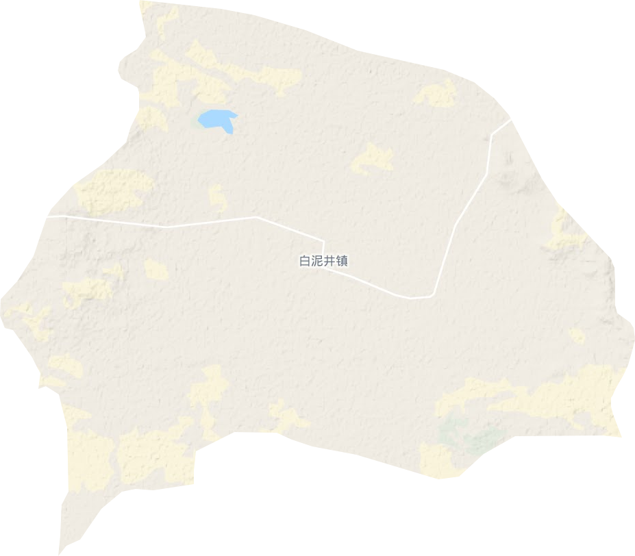 白泥井镇地形地图