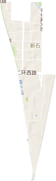 新石街道地形地图