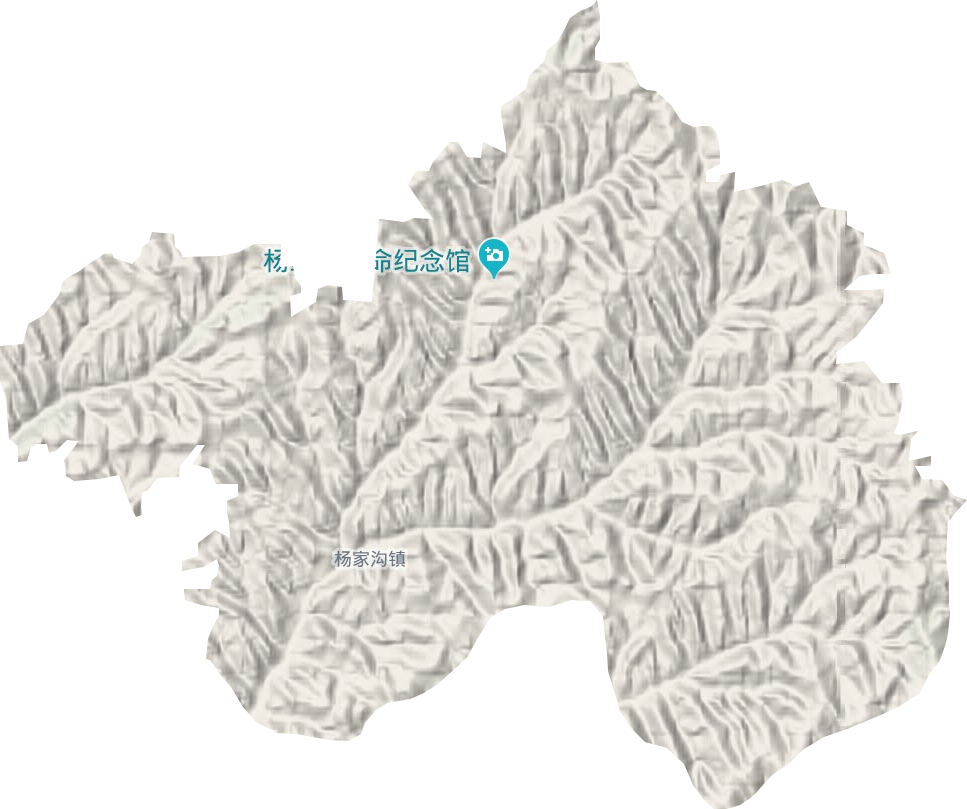 杨家沟镇地形地图
