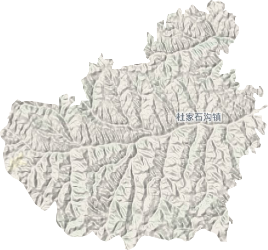 杜家石沟镇地形地图