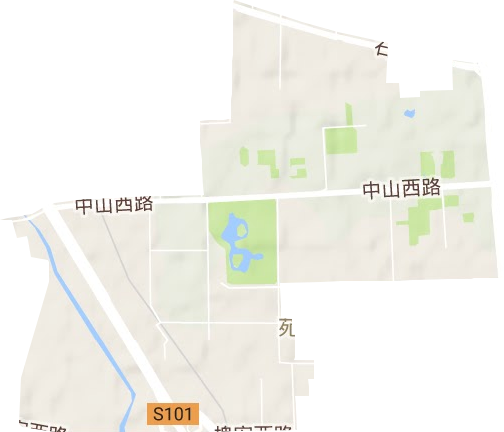 苑东街道地形地图