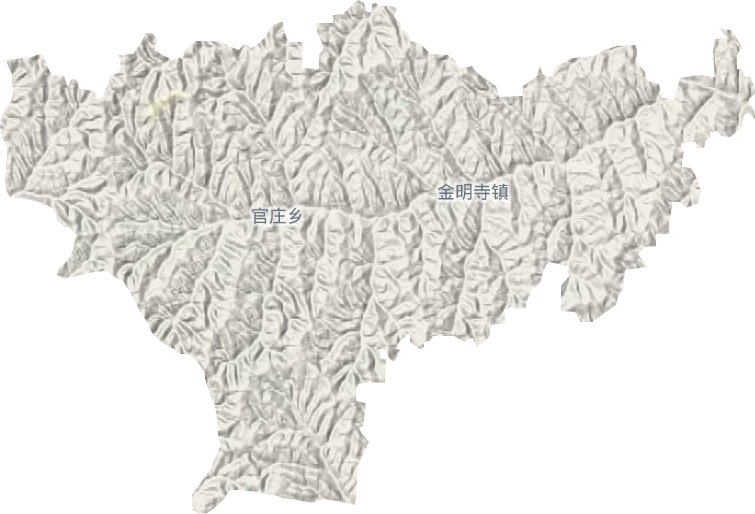 金明寺镇地形地图
