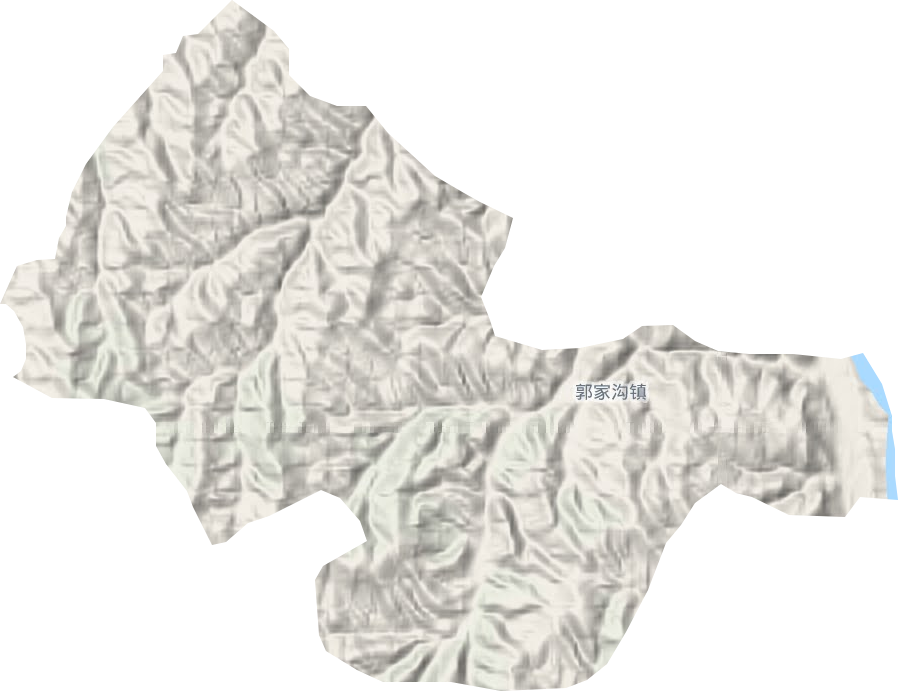 郭家沟镇地形地图