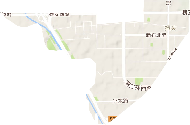 振头街道地形地图