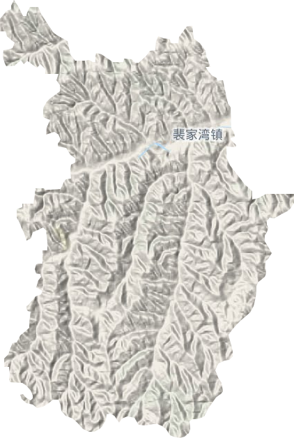 裴家湾镇地形地图