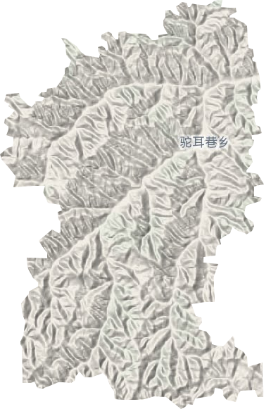 驼耳巷乡地形地图