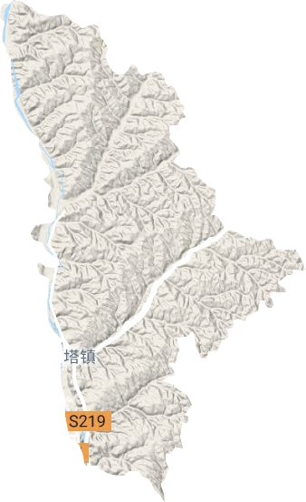 店塔镇地形地图