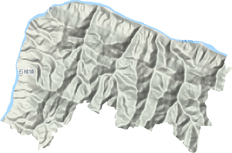 石梯镇地形地图