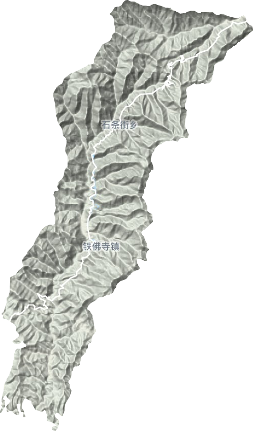 铁佛寺镇地形地图