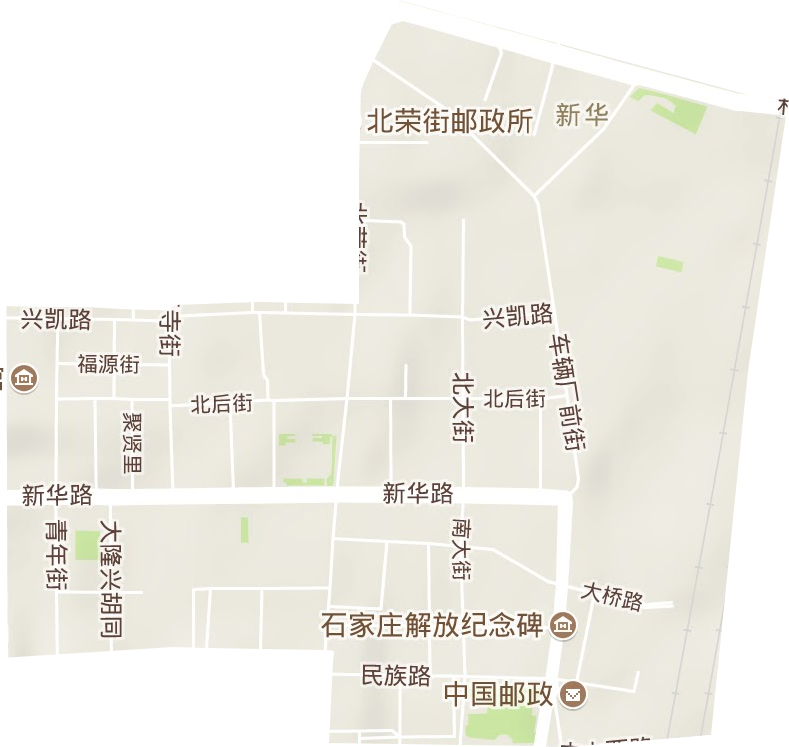 新华路街道地形地图