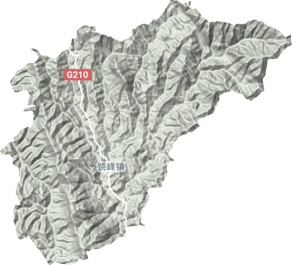 饶峰镇地形地图