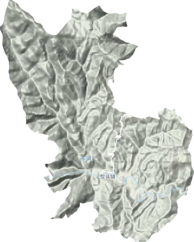 熨斗镇地形地图