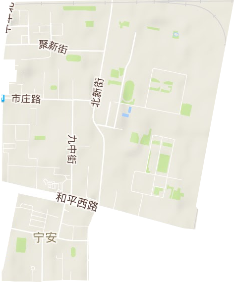 宁安街道地形地图