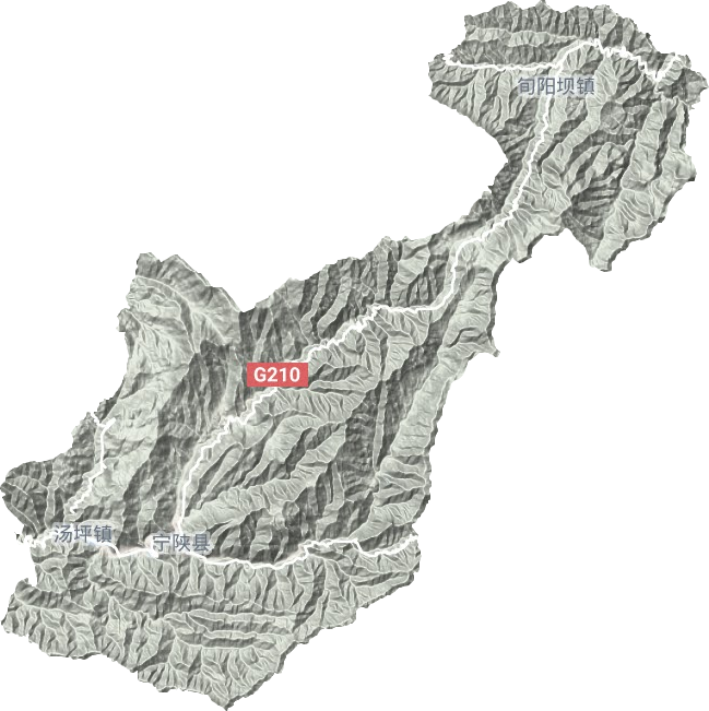 城关镇地形地图